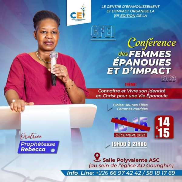 Conf&eacute;rence des Femmes Epanouis et d'Impact 2023